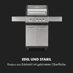 Valkyrie Gasgrill 3x3,2 + 2,9 KW Sichtfenster 54x42 Cm Grill Edelstahl 15 Valkyrie Gasgrill 3x3,2 + 2,9 KW Sichtfenster 54x42 Cm Grill Edelstahl -Optimal Küchengeräte Geschäft 10034845 de 0004 logo