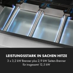 Valkyrie Gasgrill 3x3,2 + 2,9 KW Sichtfenster 54x42 Cm Grill Edelstahl 16 Valkyrie Gasgrill 3x3,2 + 2,9 KW Sichtfenster 54x42 Cm Grill Edelstahl -Optimal Küchengeräte Geschäft 10034845 de 0005 logo