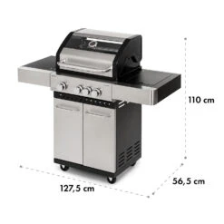 Valkyrie Gasgrill 3x3,2 + 2,9 KW Sichtfenster 54x42 Cm Grill Edelstahl 21 Valkyrie Gasgrill 3x3,2 + 2,9 KW Sichtfenster 54x42 Cm Grill Edelstahl -Optimal Küchengeräte Geschäft 10034845 yy 0010 logo Klarstein Valkyrie Gasgrill 3plus1 Brenner Edelstahl