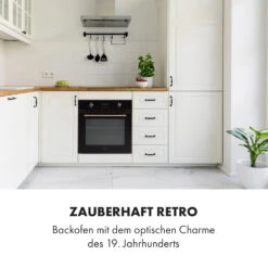 Elizabeth Einbaubackofen Retro 2200 Watt 70l Messingoptik Display -Optimal Küchengeräte Geschäft 10034880 de 0002 logo