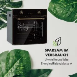 Elizabeth Einbaubackofen Retro 2200 Watt 70l Messingoptik Display -Optimal Küchengeräte Geschäft 10034880 de 0007 logo