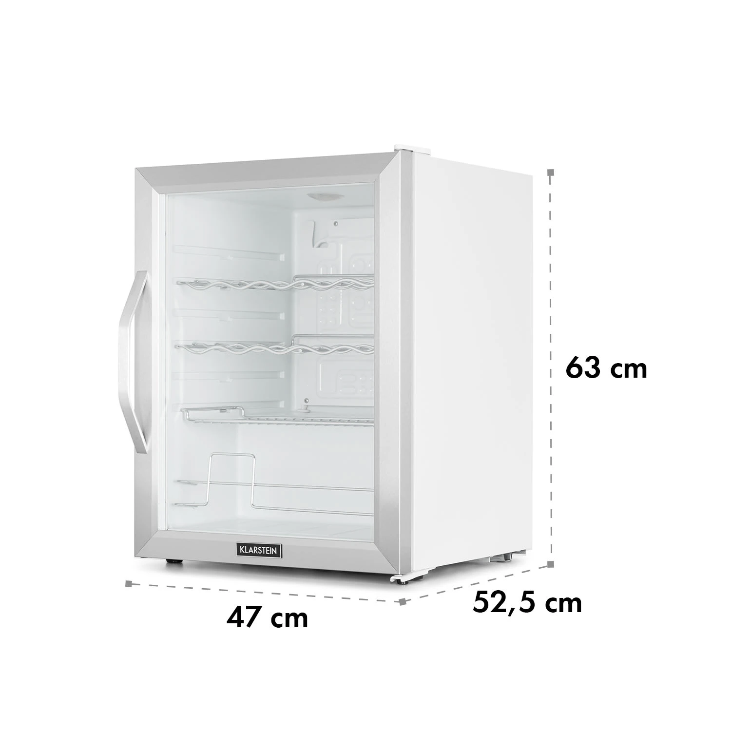 Beersafe XL Crystal White Kühlschrank 60 Liter 4 Böden Panoramaglastür Edelstahl 11 Beersafe XL Crystal White Kühlschrank 60 Liter 4 Böden Panoramaglastür Edelstahl – Bild 9
