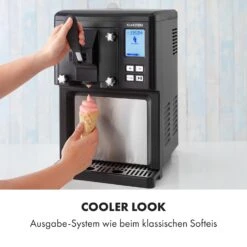 Sweet Sundae Eiscrememaschine Kompressor 1,5l Edelstahl Schwarz -Optimal Küchengeräte Geschäft 10034911 de 0003 logo