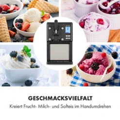 Sweet Sundae Eiscrememaschine Kompressor 1,5l Edelstahl Schwarz -Optimal Küchengeräte Geschäft 10034911 de 0004 logo