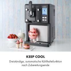 Sweet Sundae Eiscrememaschine Kompressor 1,5l Edelstahl Schwarz -Optimal Küchengeräte Geschäft 10034911 de 0006 logo