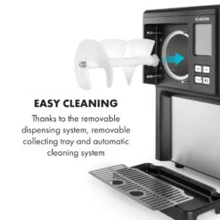 Sweet Sundae Eiscrememaschine Kompressor 1,5l Edelstahl Schwarz -Optimal Küchengeräte Geschäft 10034911 uk 0008 logo Klarstein Sahnehaeubchen Eiscrememaschine schwarz