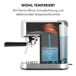 Futura Espressomaker 20 Bar 1450 Watt 20 Bar Wassertank: 1,25 Liter Rostfreier Edelstahl -Optimal Küchengeräte Geschäft 10035183 de 0003 logo