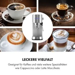 Futura Espressomaker 20 Bar 1450 Watt 20 Bar Wassertank: 1,25 Liter Rostfreier Edelstahl -Optimal Küchengeräte Geschäft 10035183 de 0005 logo