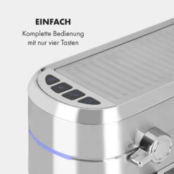 Futura Espressomaker 20 Bar 1450 Watt 20 Bar Wassertank: 1,25 Liter Rostfreier Edelstahl -Optimal Küchengeräte Geschäft 10035183 de 0006 logo
