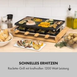 Tournedo Raclette 1200W Aluminiumguss 8 Personen Holz-Dekor 12 Tournedo Raclette 1200W Aluminiumguss 8 Personen Holz-Dekor -Optimal Küchengeräte Geschäft 10035219 de 0002 logo