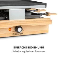 Tournedo Raclette 1200W Aluminiumguss 8 Personen Holz-Dekor 16 Tournedo Raclette 1200W Aluminiumguss 8 Personen Holz-Dekor -Optimal Küchengeräte Geschäft 10035219 de 0006 logo