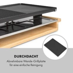 Tournedo Raclette 1200W Aluminiumguss 8 Personen Holz-Dekor 17 Tournedo Raclette 1200W Aluminiumguss 8 Personen Holz-Dekor -Optimal Küchengeräte Geschäft 10035219 de 0007 logo