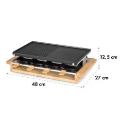 Tournedo Raclette 1200W Aluminiumguss 8 Personen Holz-Dekor 19 Tournedo Raclette 1200W Aluminiumguss 8 Personen Holz-Dekor -Optimal Küchengeräte Geschäft 10035219 yy 0009 logo Klarstein Tournedo Raclette Holz Dekor