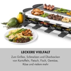 Tenderloin 50/50 Raclette-Grill 1200W 8 Personen Natursteinplatte Metallgrillplatte -Optimal Küchengeräte Geschäft 10035260 de 0004 logo