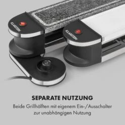 Tenderloin 50/50 Raclette-Grill 1200W 8 Personen Natursteinplatte Metallgrillplatte -Optimal Küchengeräte Geschäft 10035260 de 0005 logo
