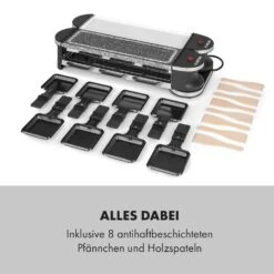 Tenderloin 50/50 Raclette-Grill 1200W 8 Personen Natursteinplatte Metallgrillplatte -Optimal Küchengeräte Geschäft 10035260 de 0007 logo