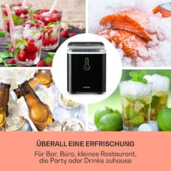 Chillout Eiswürfelmaschine Bulleteis 12kg/24h Wassertank: 1,5 L -Optimal Küchengeräte Geschäft 10035320 de 0003 usp