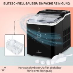 Chillout Eiswürfelmaschine Bulleteis 12kg/24h Wassertank: 1,5 L -Optimal Küchengeräte Geschäft 10035320 de 0005 usp