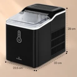 Chillout Eiswürfelmaschine Bulleteis 12kg/24h Wassertank: 1,5 L -Optimal Küchengeräte Geschäft 10035320 yy 0011 dimensions