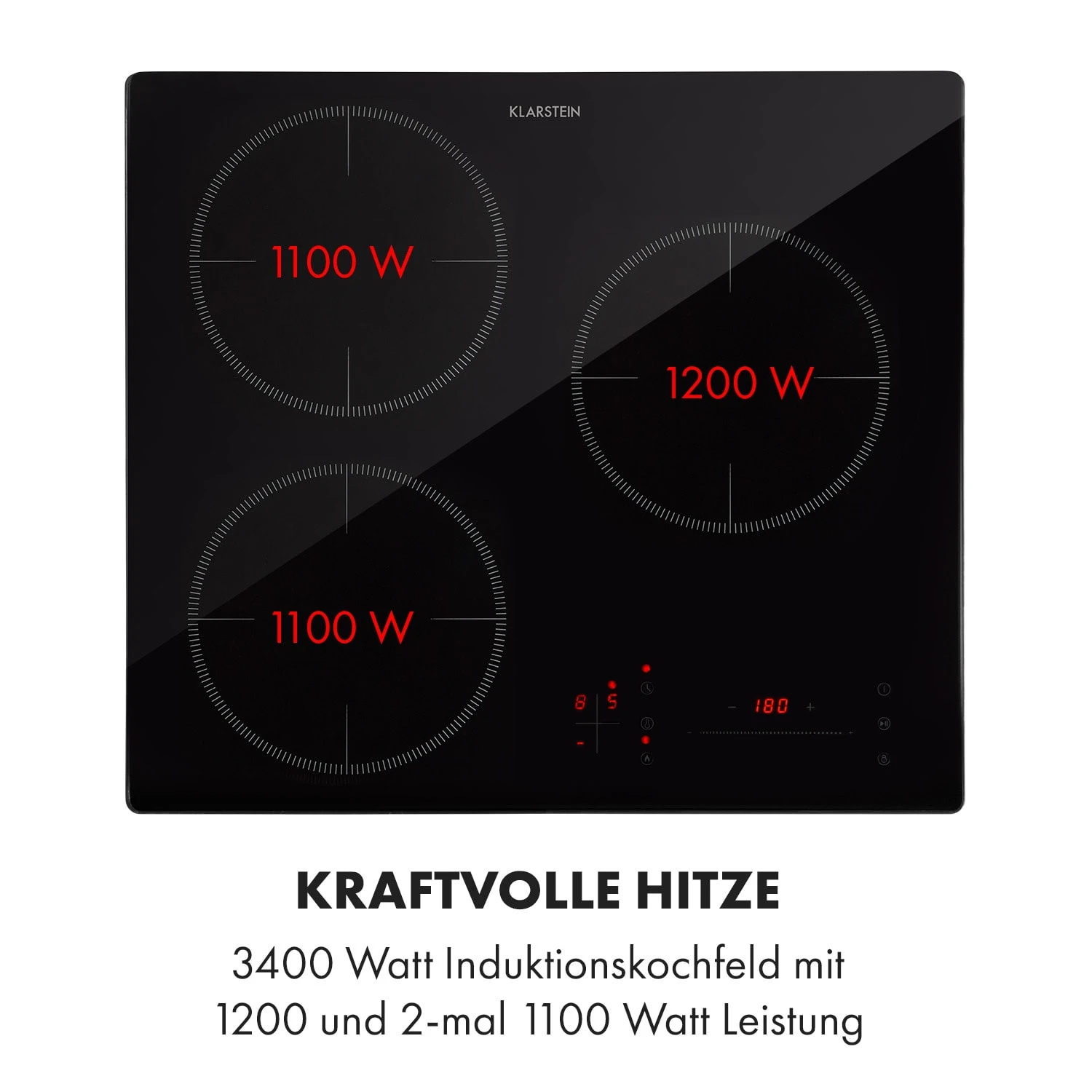 TrinityCook Induktionskochfeld 3400W Touch Control Glas 6 TrinityCook Induktionskochfeld 3400W Touch Control Glas – Bild 4