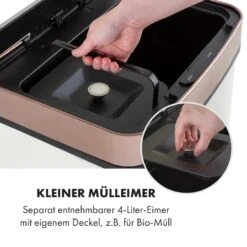 Royal Trash Rose Gold Sensor-Mülleimer 72 Liter Edelstahl -Optimal Küchengeräte Geschäft 10035364 de 0004 logo