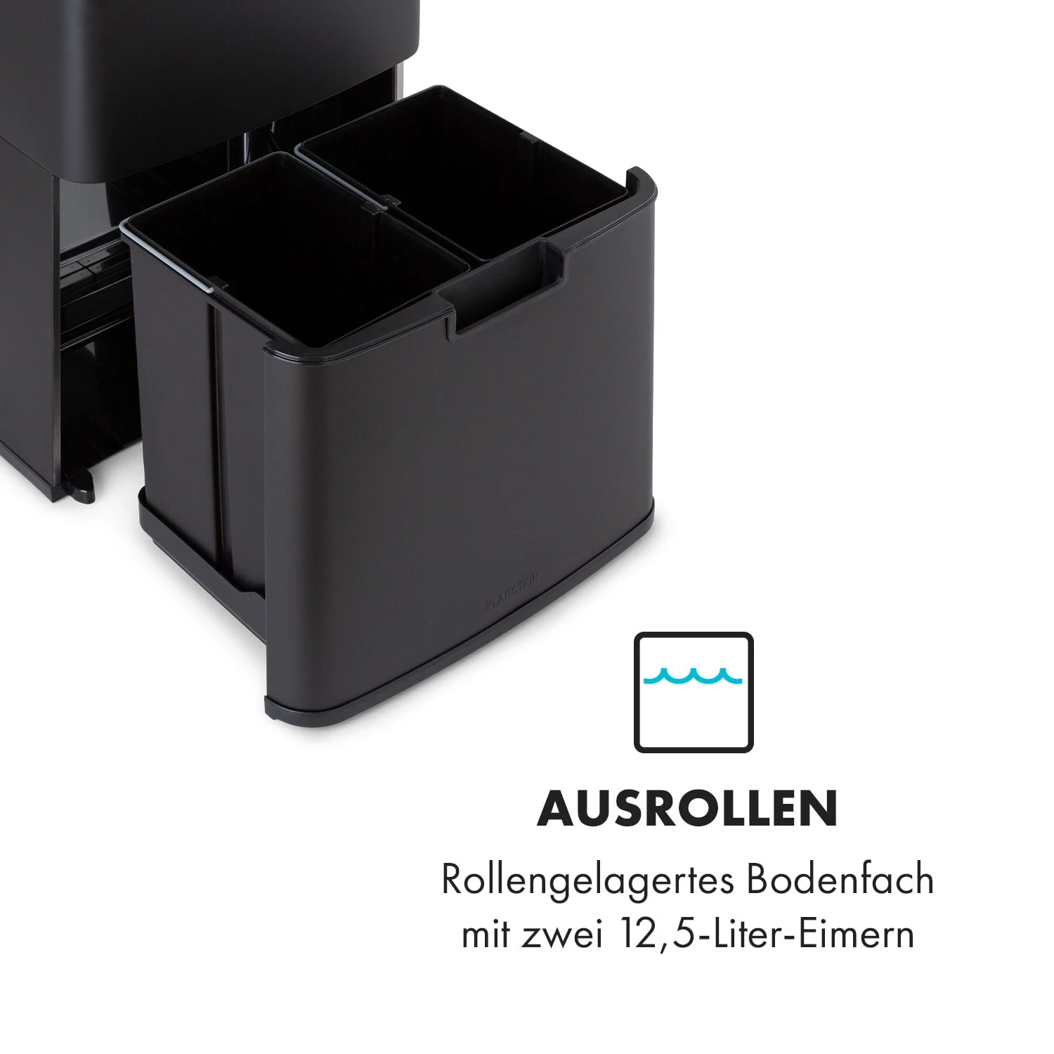 Royal Trash Matte Black Sensor-Mülleimer 72 Liter Edelstahl 7 Royal Trash Matte Black Sensor-Mülleimer 72 Liter Edelstahl – Bild 5