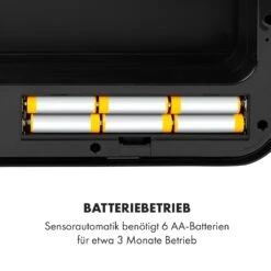 Royal Trash Matte Black Sensor-Mülleimer 72 Liter Edelstahl 20 Royal Trash Matte Black Sensor-Mülleimer 72 Liter Edelstahl -Optimal Küchengeräte Geschäft 10035365 de 0008 logo