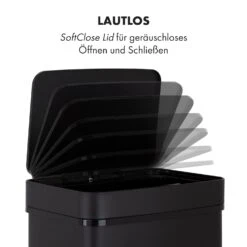 Royal Trash Matte Black Sensor-Mülleimer 72 Liter Edelstahl 22 Royal Trash Matte Black Sensor-Mülleimer 72 Liter Edelstahl -Optimal Küchengeräte Geschäft 10035365 de 0010 logo