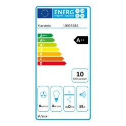 Eleonora 90 Dunstabzugshaube 420 M³/h Touch-Panel Ambiente-Licht -Optimal Küchengeräte Geschäft 10035382 energy label
