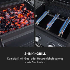 Kingsville Smoker Kombigrill Gas Kohle Smoker 13,5kW 3+1 Brenner 15 Kingsville Smoker Kombigrill Gas Kohle Smoker 13,5kW 3+1 Brenner -Optimal Küchengeräte Geschäft 10035409 de 0003 logo