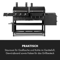 Kingsville Smoker Kombigrill Gas Kohle Smoker 13,5kW 3+1 Brenner 18 Kingsville Smoker Kombigrill Gas Kohle Smoker 13,5kW 3+1 Brenner -Optimal Küchengeräte Geschäft 10035409 de 0006 logo