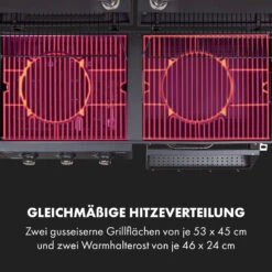 Kingsville Smoker Kombigrill Gas Kohle Smoker 13,5kW 3+1 Brenner 21 Kingsville Smoker Kombigrill Gas Kohle Smoker 13,5kW 3+1 Brenner -Optimal Küchengeräte Geschäft 10035409 de 0009 logo