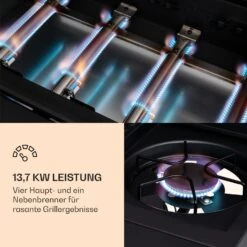 Valdosta 4.1 Gasgrill 4 X 2,8 KW + 2,5 KW Brenner Edelstahl Mobil 13 Valdosta 4.1 Gasgrill 4 X 2,8 KW + 2,5 KW Brenner Edelstahl Mobil -Optimal Küchengeräte Geschäft 10035415 de 0004 logo