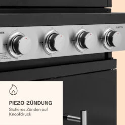 Valdosta 4.1 Gasgrill 4 X 2,8 KW + 2,5 KW Brenner Edelstahl Mobil 15 Valdosta 4.1 Gasgrill 4 X 2,8 KW + 2,5 KW Brenner Edelstahl Mobil -Optimal Küchengeräte Geschäft 10035415 de 0006 logo