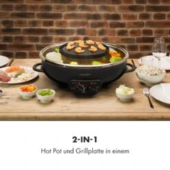 Szechuan 2-in-1 Hot Pot Und Grillplatte 5l Vol. 1350 / 600 W -Optimal Küchengeräte Geschäft 10035431 de 0002 logo