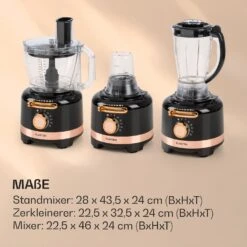 Luca Multifunktionsmixer 1000 W 3 L Stufenlose Geschwindigkeit 6 Modi -Optimal Küchengeräte Geschäft 10035487 de 0007 logo