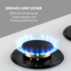 Goldflame Domino Gaskochfeld 2-flammig Messing-Brenner Glaskeramik -Optimal Küchengeräte Geschäft 10035498 de 0005 logo