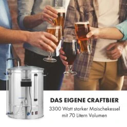 Brauheld Pro Maischekessel 3300W 70L 30-100°C Umwälzpumpe Edelstahl -Optimal Küchengeräte Geschäft 10035516 de 0002 logo