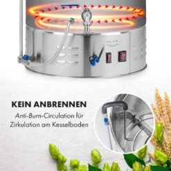 Brauheld Pro Maischekessel 3300W 70L 30-100°C Umwälzpumpe Edelstahl -Optimal Küchengeräte Geschäft 10035516 de 0006 logo