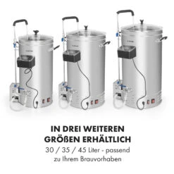 Brauheld Pro Maischekessel 3300W 70L 30-100°C Umwälzpumpe Edelstahl -Optimal Küchengeräte Geschäft 10035516 de 0009 logo