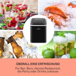 Arctic Porter Eiswürfelmaschine Bullet-Eis 12kg/24h Edelstahl -Optimal Küchengeräte Geschäft 10035553 de 0003 usp