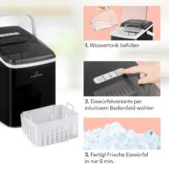Arctic Porter Eiswürfelmaschine Bullet-Eis 12kg/24h Edelstahl -Optimal Küchengeräte Geschäft 10035553 de 0004 usp