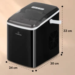 Arctic Porter Eiswürfelmaschine Bullet-Eis 12kg/24h Edelstahl -Optimal Küchengeräte Geschäft 10035553 yy 0011 dimensions
