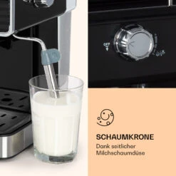 Gusto Classico Espressomaker 1350 Watt 20 Bar Druck 1,5 Liter -Optimal Küchengeräte Geschäft 10035564 de 0005 logo