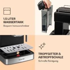 Gusto Classico Espressomaker 1350 Watt 20 Bar Druck 1,5 Liter -Optimal Küchengeräte Geschäft 10035564 de 0007 logo