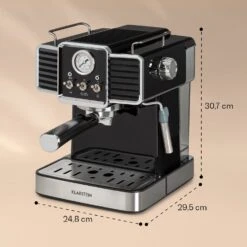 Gusto Classico Espressomaker 1350 Watt 20 Bar Druck 1,5 Liter -Optimal Küchengeräte Geschäft 10035564 yy 0008 logo