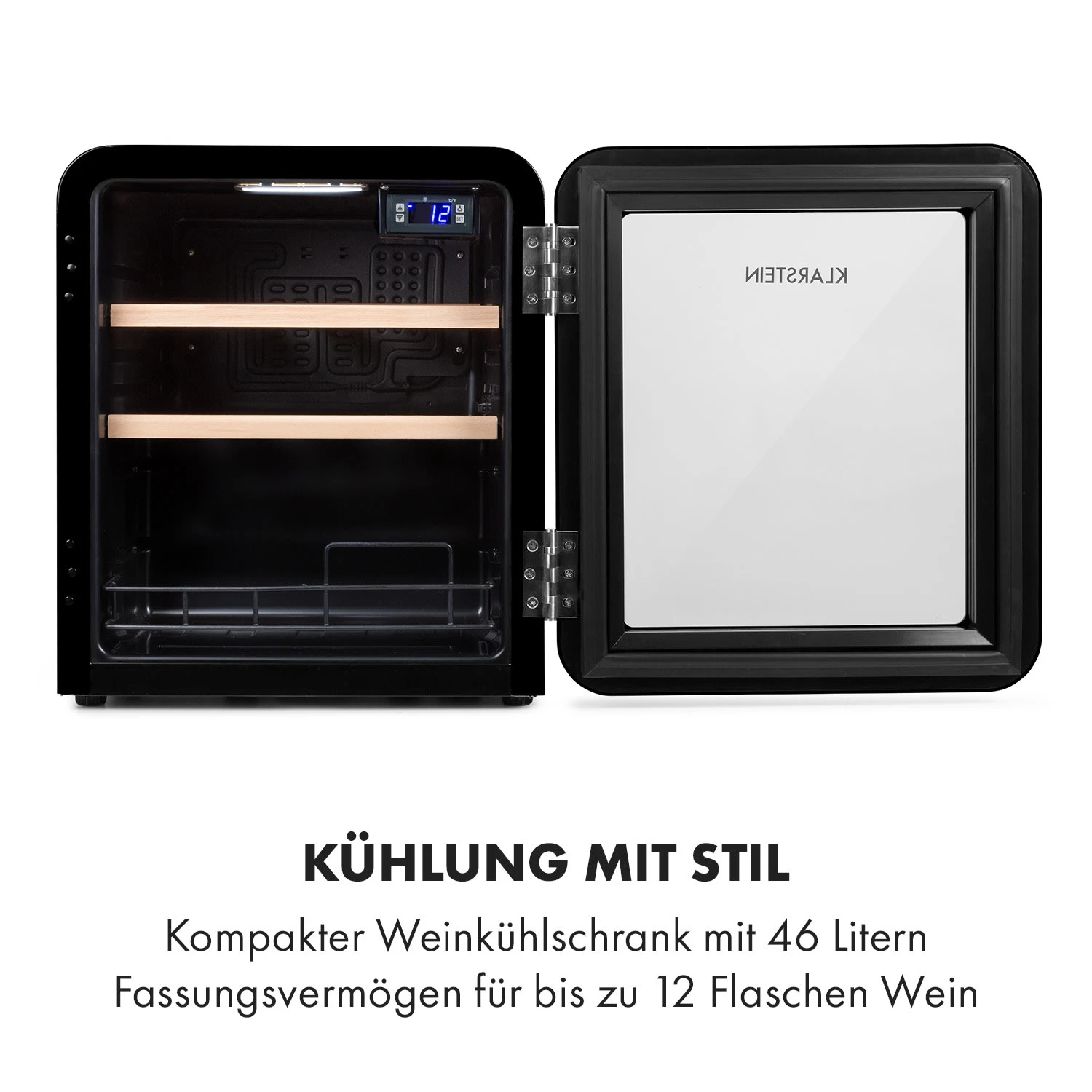 Vinetage 12 Getränkekühler Kühlschrank 48 Liter 4-22°C Retro-Design 5 Vinetage 12 Getränkekühler Kühlschrank 48 Liter 4-22°C Retro-Design – Bild 3