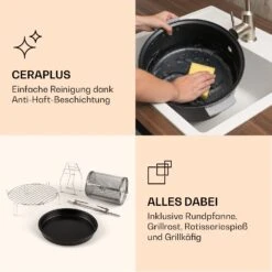 VitAir Smart Heißluftfritteuse App-Steuerung / 1400W / 7,75 Ltr / 20 Programme 16 VitAir Smart Heißluftfritteuse App-Steuerung / 1400W / 7,75 Ltr / 20 Programme -Optimal Küchengeräte Geschäft 10035592 de 0007 logo