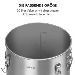 Gärkeller Pro XL Fermentierkessel 60 Liter Ablassventil 304-Edelstahl -Optimal Küchengeräte Geschäft 10035622 de 0003 logo
