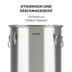 Gärkeller Pro XL Fermentierkessel 60 Liter Ablassventil 304-Edelstahl -Optimal Küchengeräte Geschäft 10035622 de 0006 logo